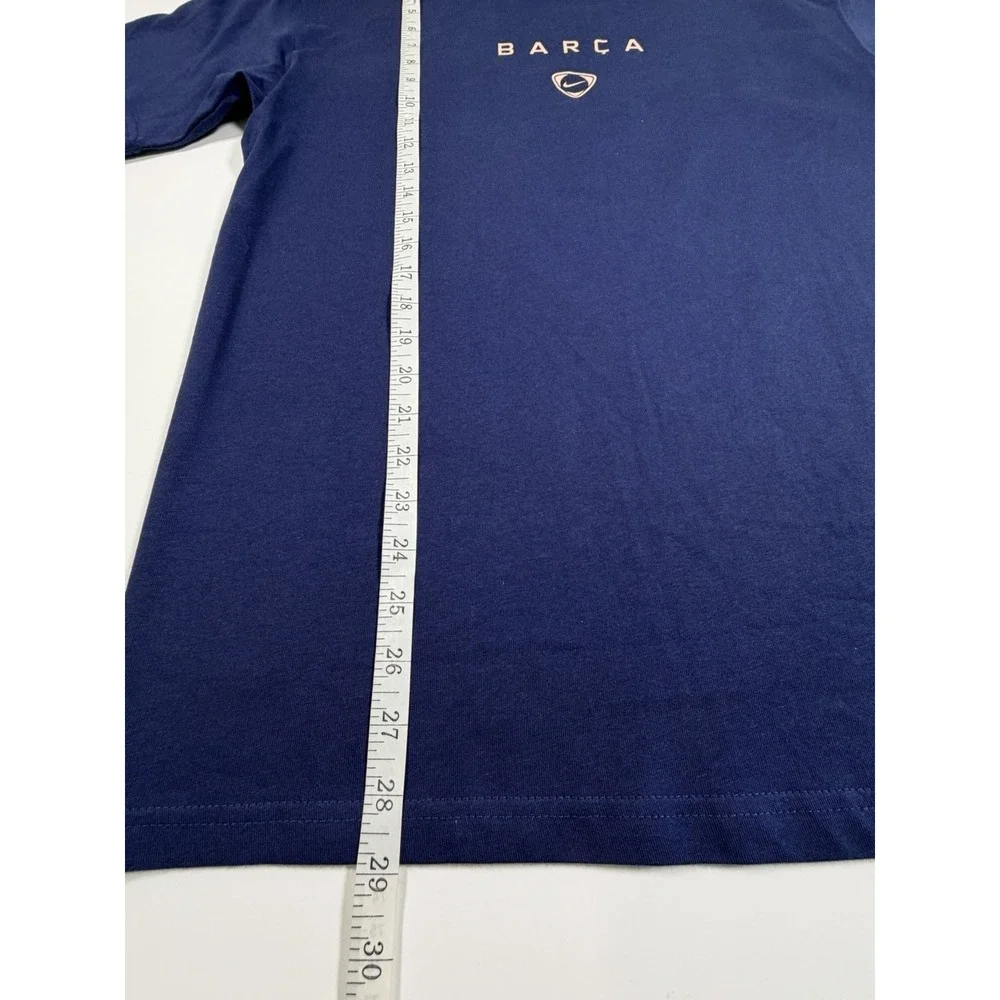 Nike FC Barcelona Total 90 Soccer T-Shirt Men's Size Small Navy